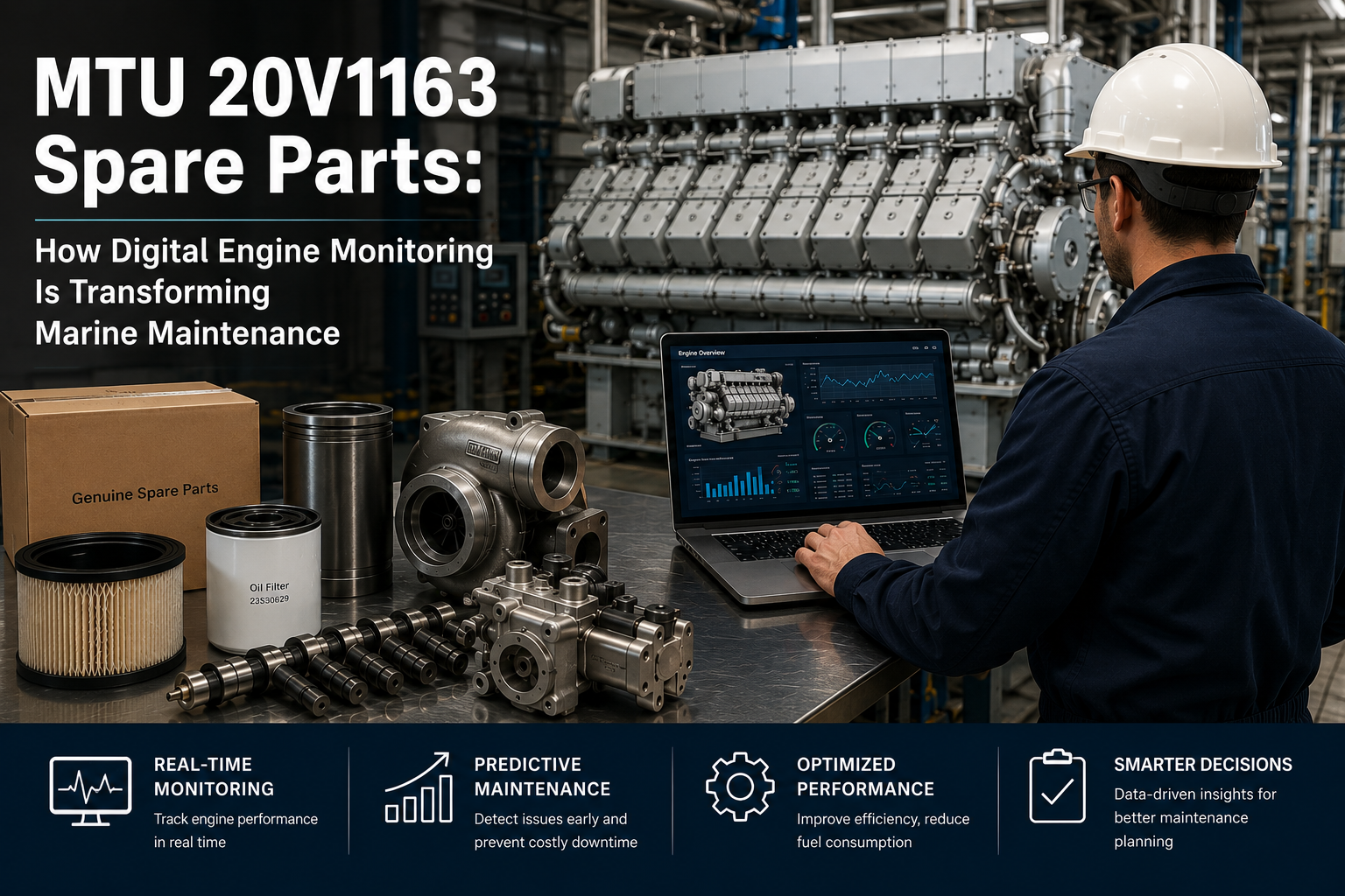 MTU 20V1163 Spare Parts: How Digital Engine Monitoring Is Transforming Marine Maintenance