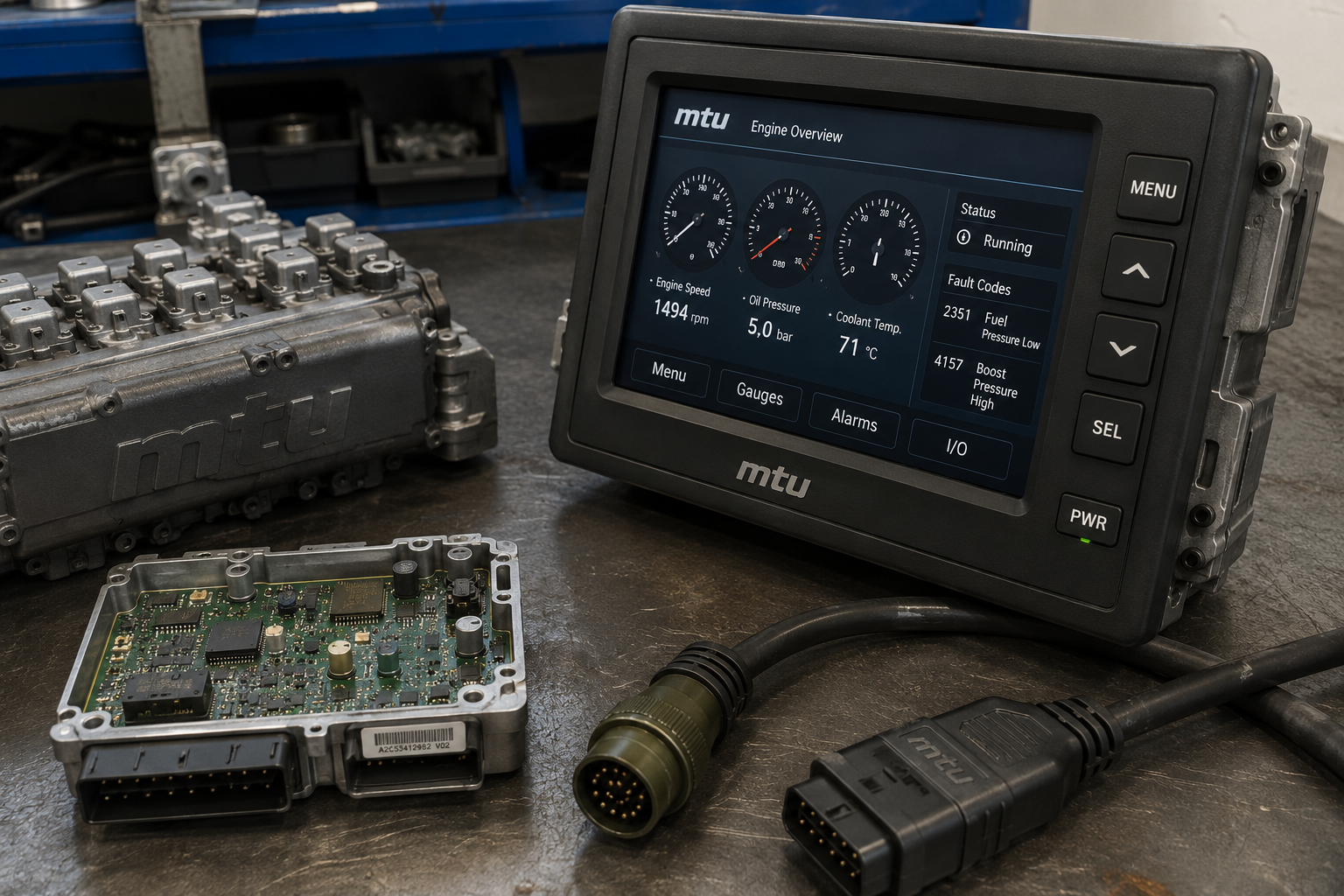 MTU ECU Panel Troubleshooting | Common Problems & Fixing Fault Codes