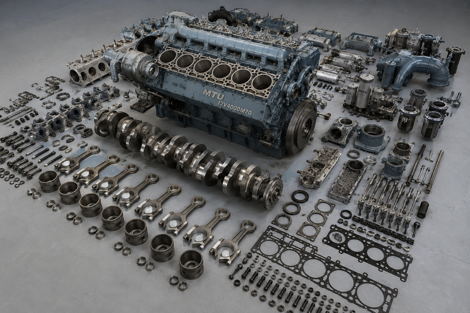 MTU 12V4000M70 Overhaul: Complete MTU 4000 Series Guide