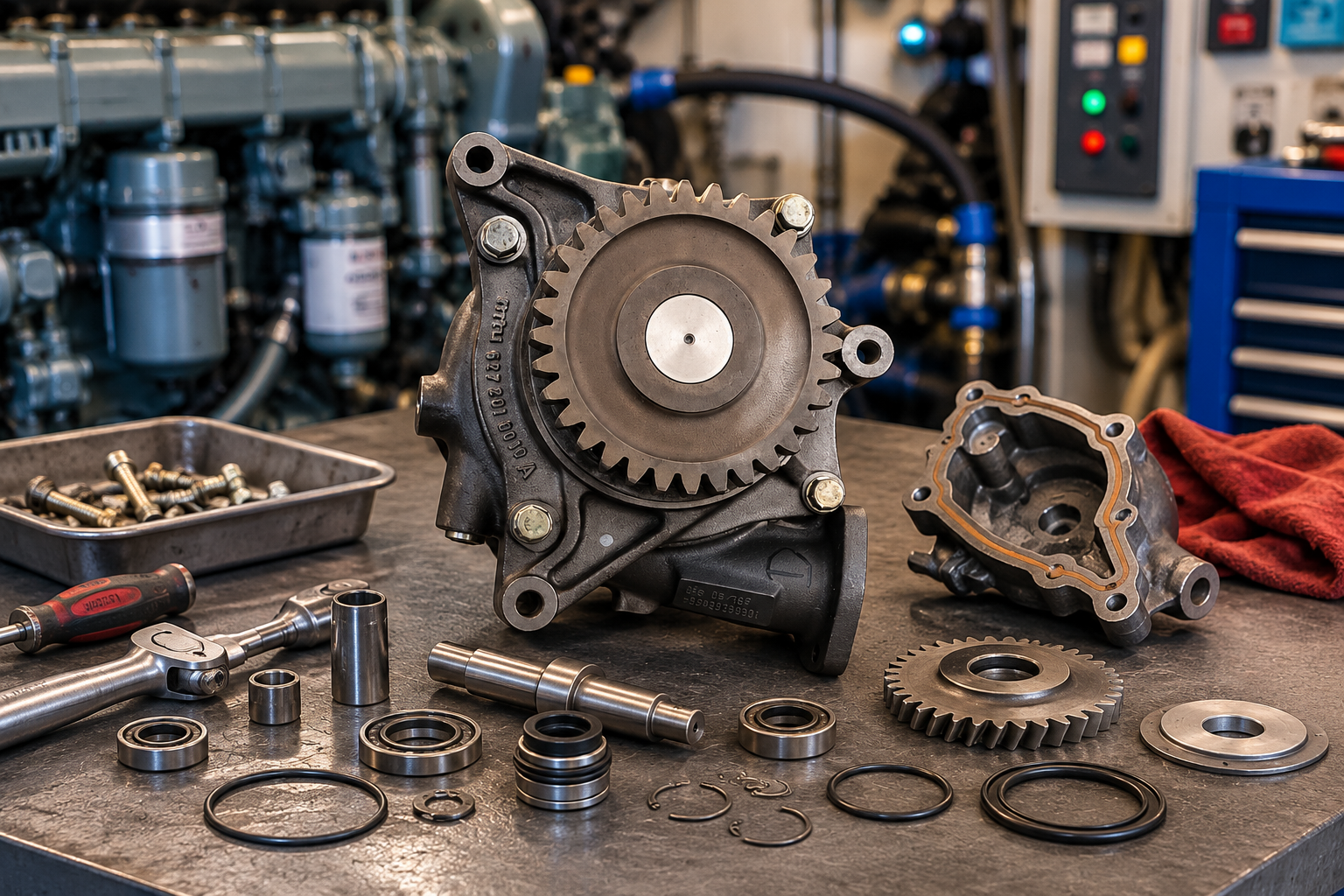 How to Dismantle an MTU 4000 Water Pump | Complete Marine Guide