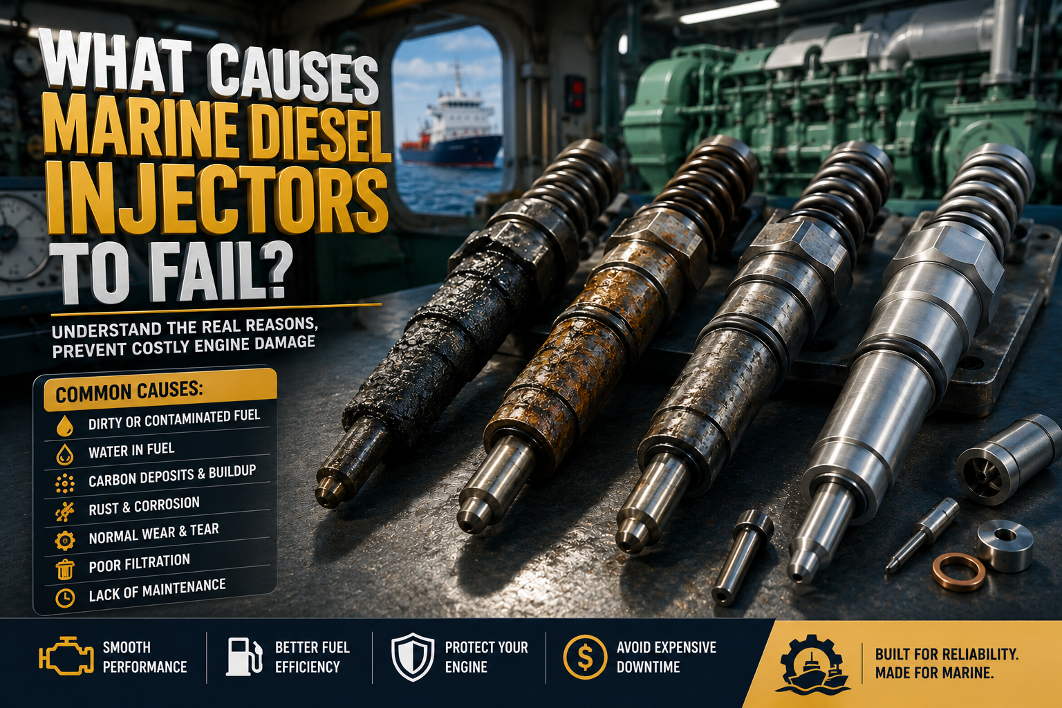 Marine Diesel Injectors Failing | Causes & Prevention Guide