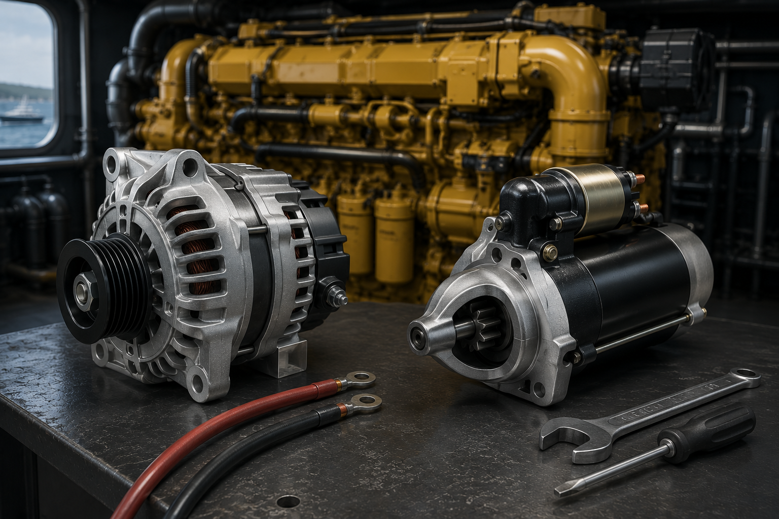 C32 Marine Engine Alternator and Starting Motor | Complete Maintenance Guide