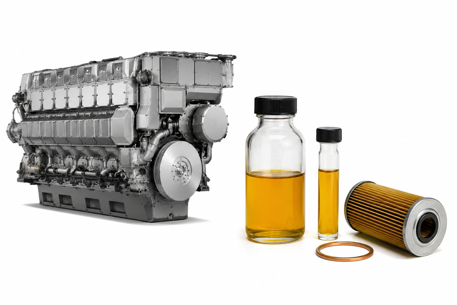 MTU 12V 2000 M72 Engine Oil Analysis Guide | Alfa Marine Spare Parts