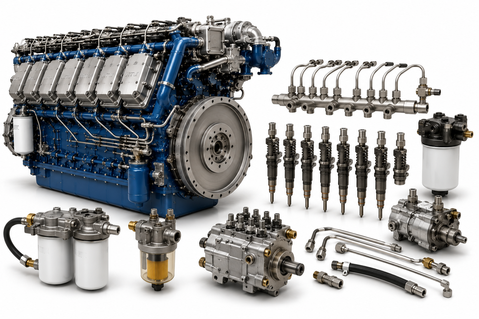 MTU 8V 2000 M84 Fuel System Maintenance Guide | Alfa Marine Spare Parts