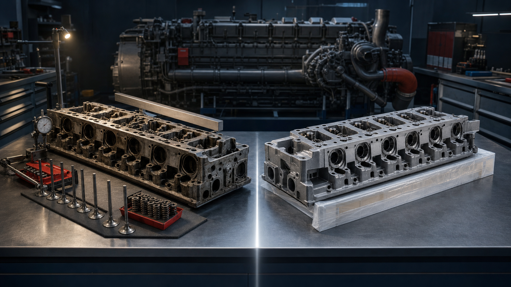 Marine Diesel Cylinder Head Rebuild vs Replace | Alfa Marine Spare Parts