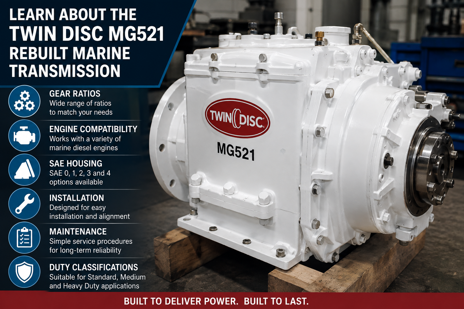 Twin Disc MG521 Rebuilt Marine Transmission: Complete Buyer's & Technical Guide