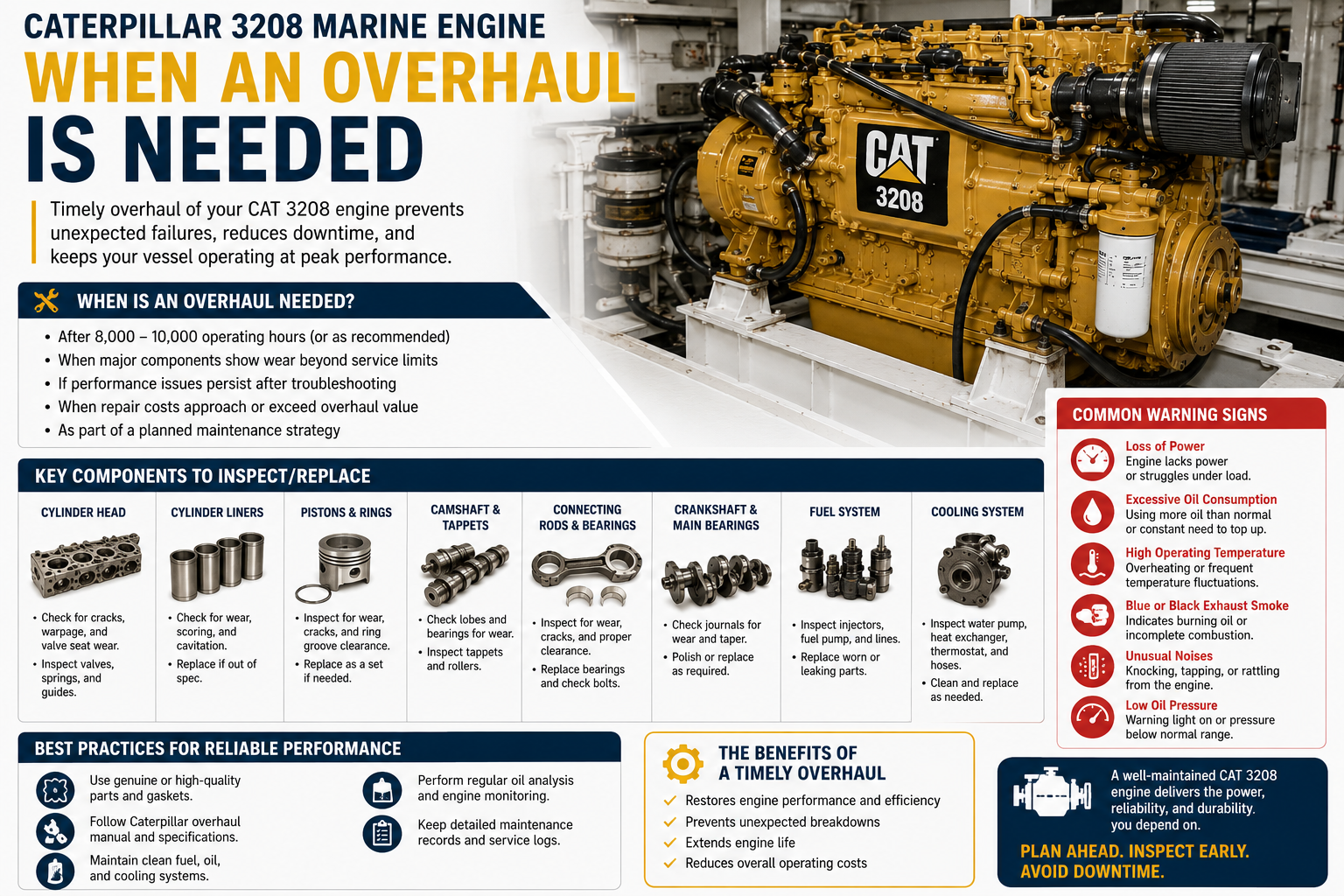 Caterpillar 3208 Marine Engine Overhaul Guide