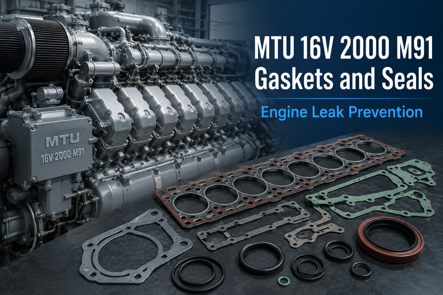 MTU 16V 2000 M91 Gaskets and Seals | Engine Leak Prevention