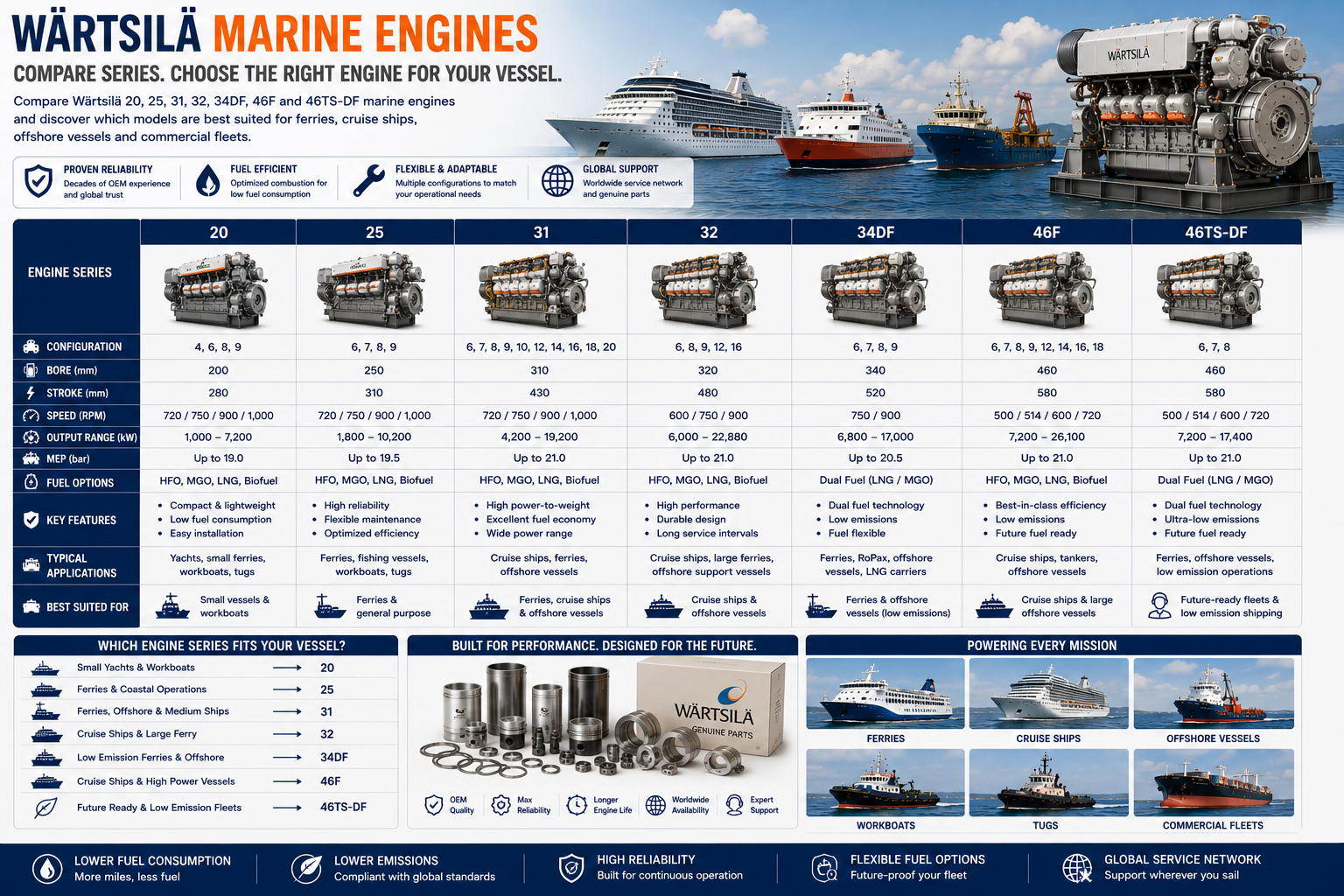 Wärtsilä Marine Engine Types & Applications