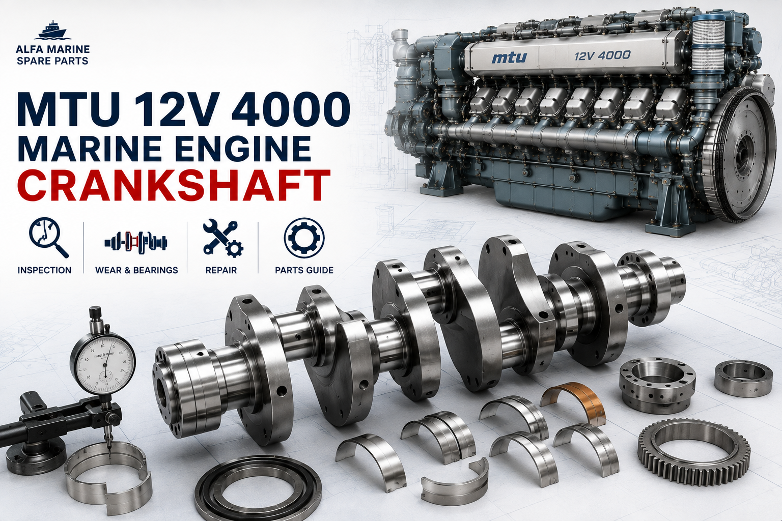 MTU 12V 4000 Crankshaft | Inspection, Bearings & Repair Guide