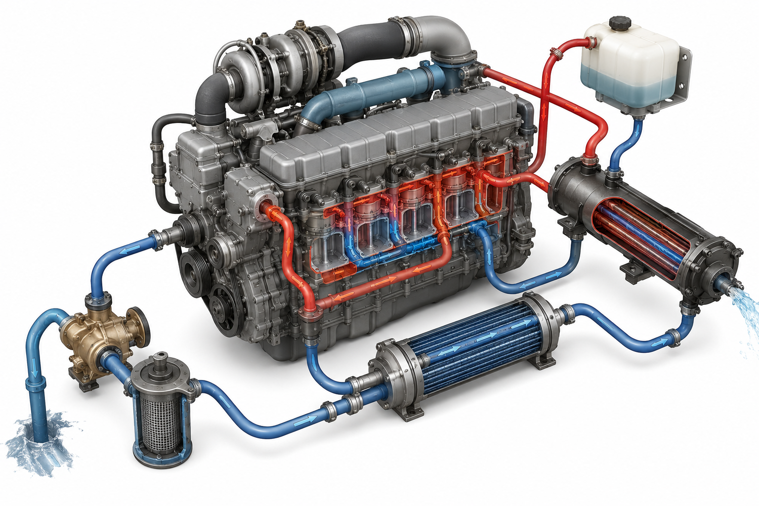 Why Marine Engines Overheat Under Load | CAT C32, QSM11, MTU