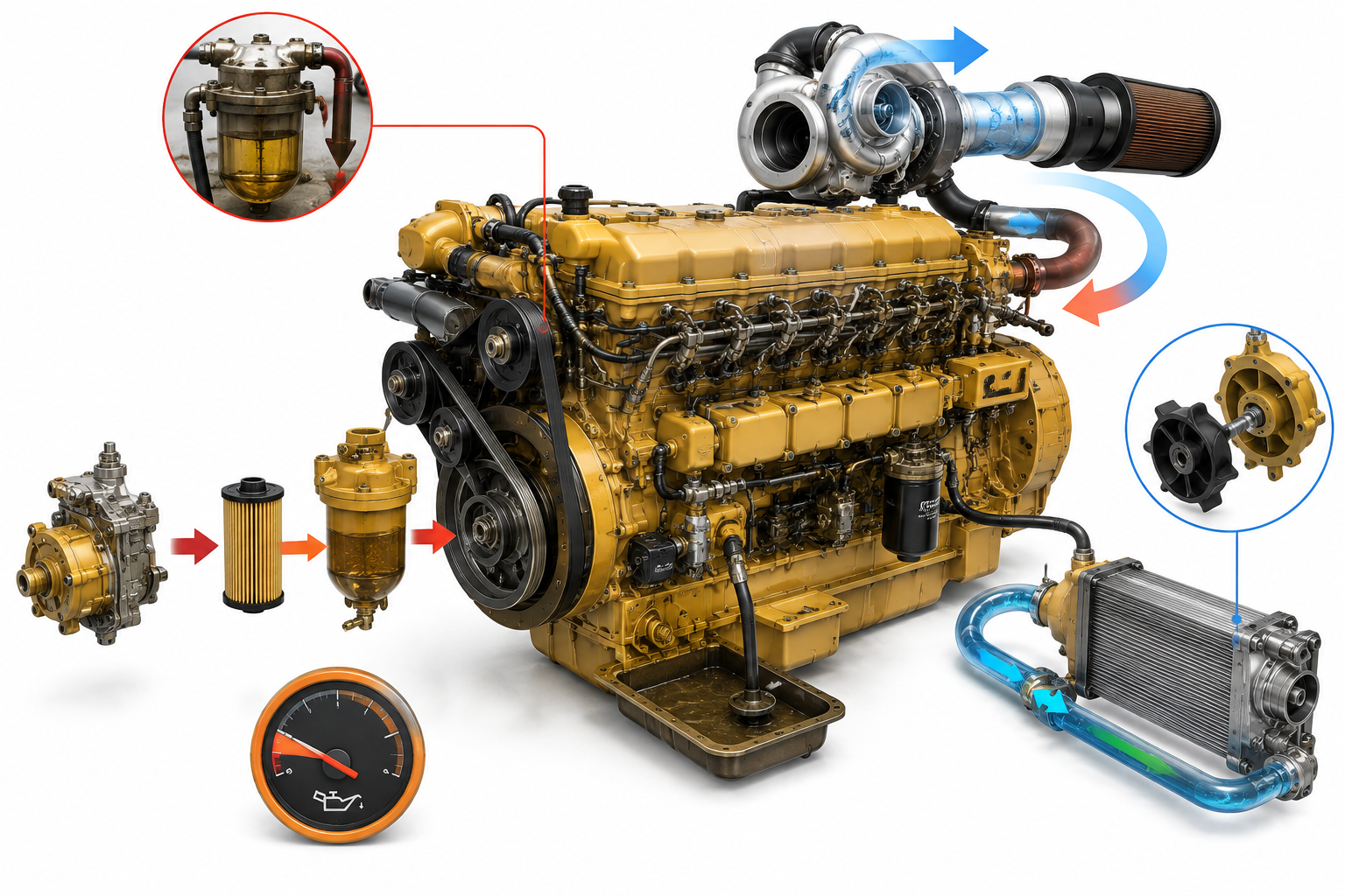 Caterpillar 3412 Marine Engine Losing Power Under Load