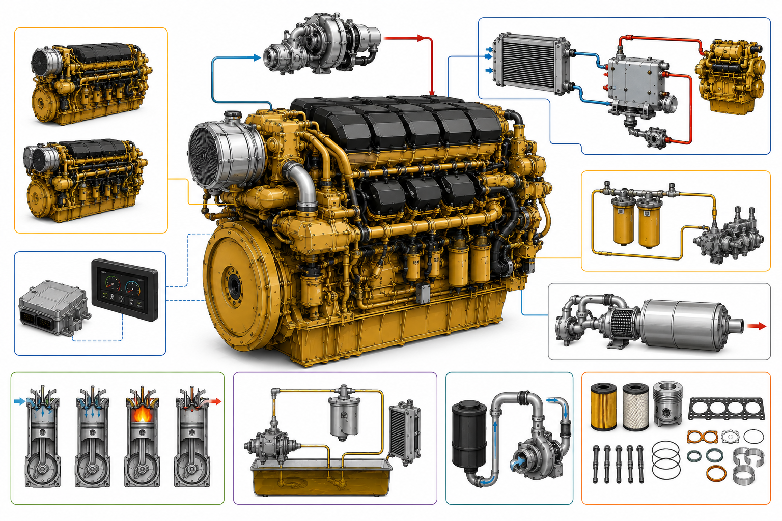 Caterpillar C32 Marine Engines: Types & Parts Guide
