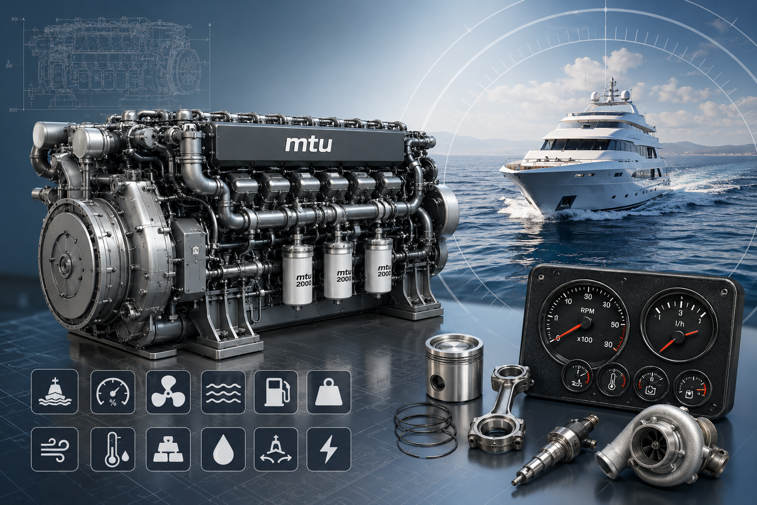 MTU 16V 2000 Fuel Consumption & Cruising Speed Guide