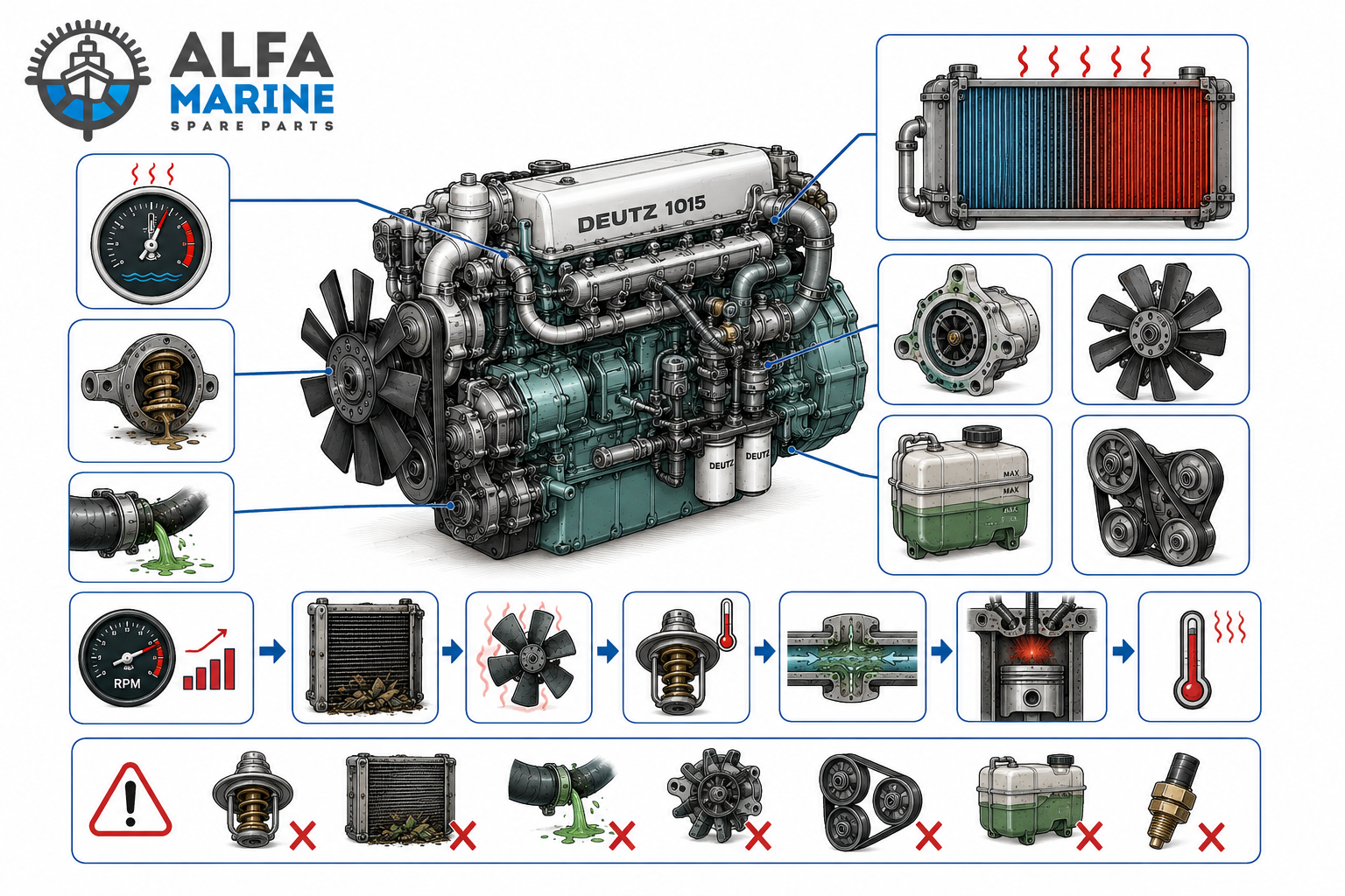DEUTZ 1015 Marine Overheating at High RPM? Top Causes