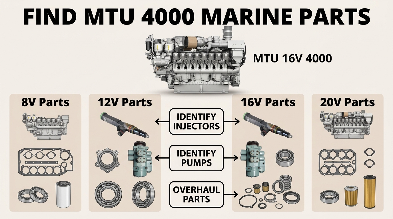 MTU 4000 Marine Parts & Series 4000 Engine Parts Guide