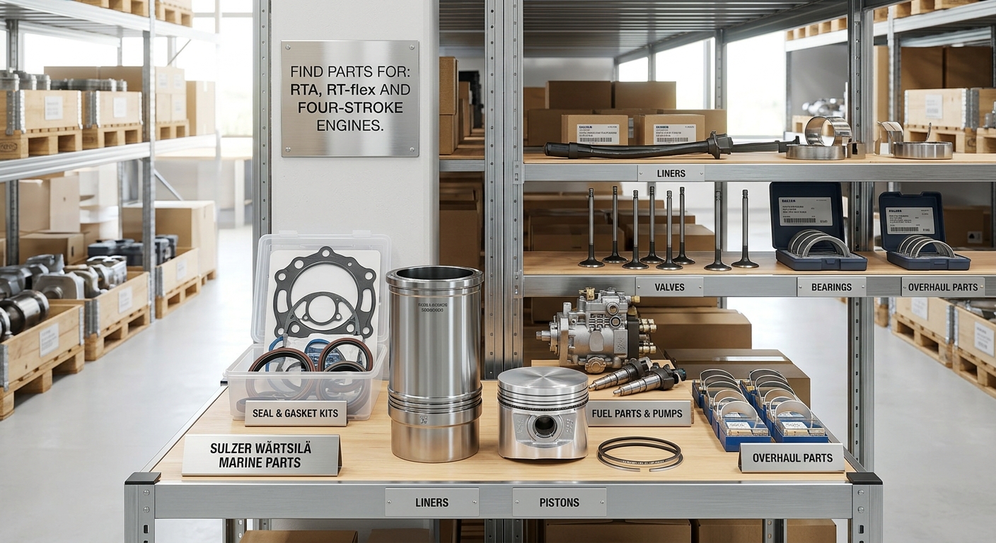 Sulzer Wärtsilä Marine Engine Parts, Spares & Overhaul Kits