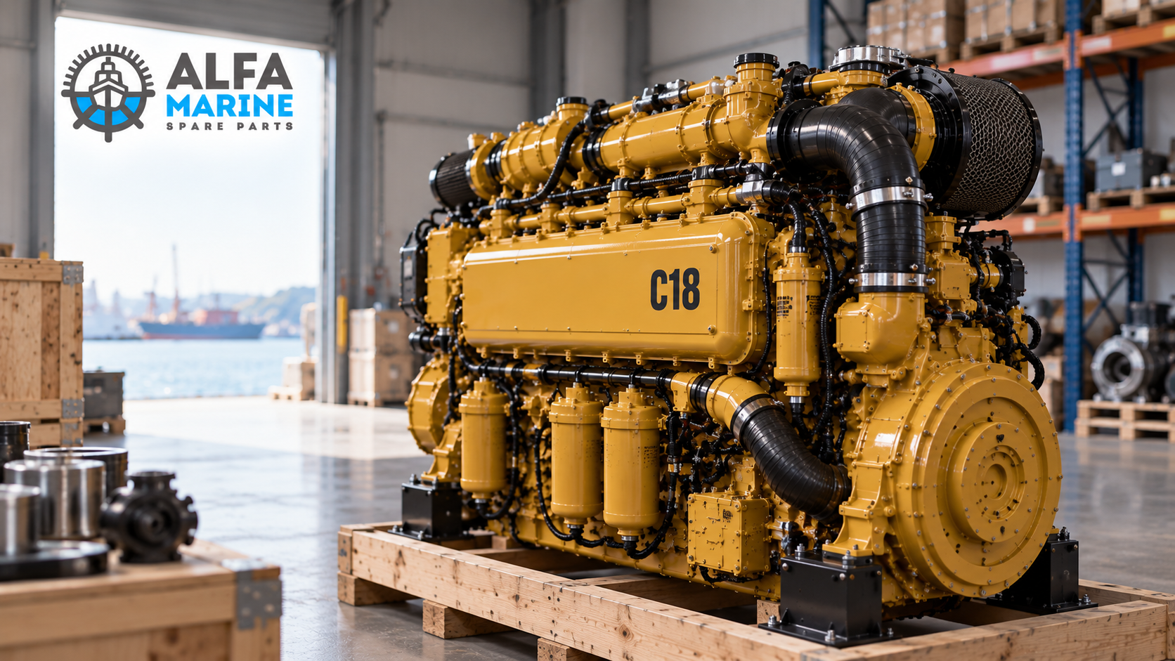 Caterpillar C18 marine engine specifications and horsepower