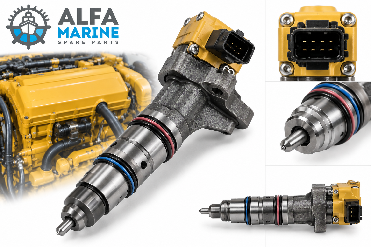 Caterpillar C9 marine fuel injectors and Reman injector replacements