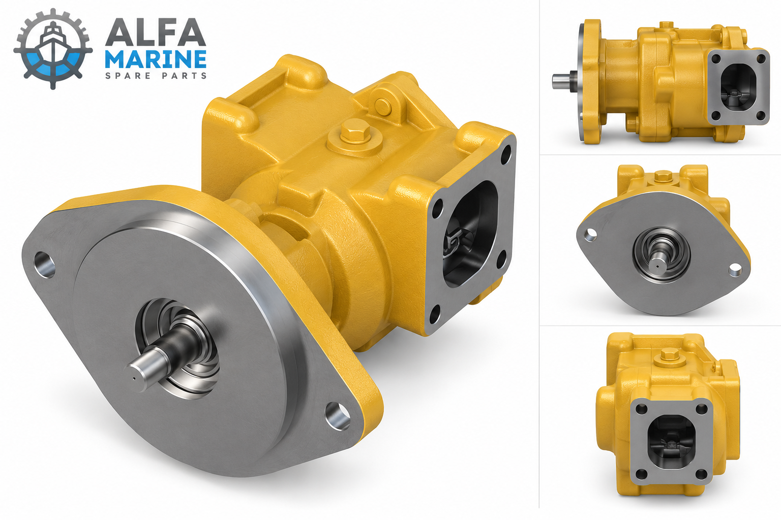 Caterpillar C9 seawater pump for marine engine cooling system