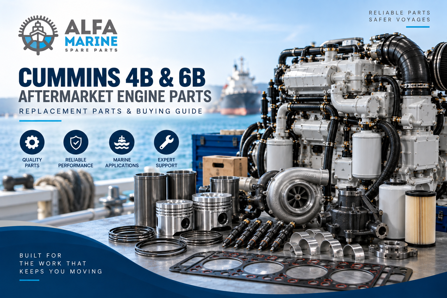 Cummins 4B and 6B aftermarket engine parts for repair and overhaul