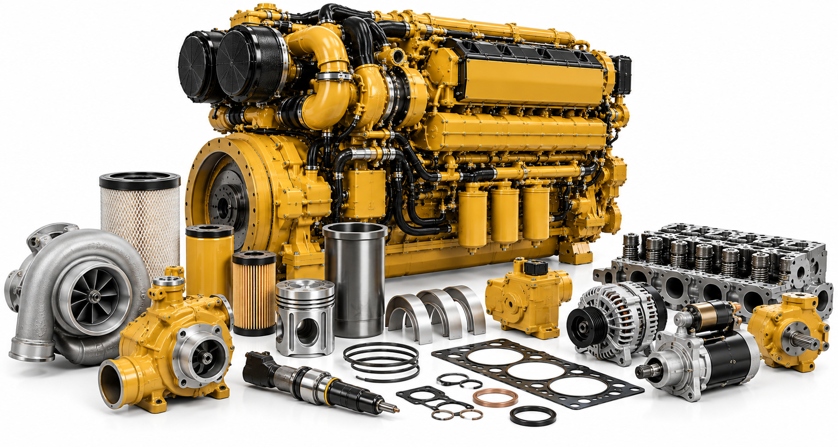 Caterpillar marine engine spare parts identification and ordering guide