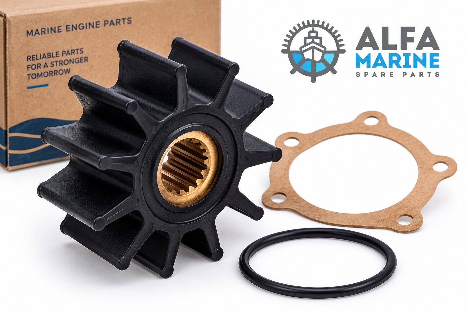 John Deere 6068 marine engine seawater pump and impeller kit