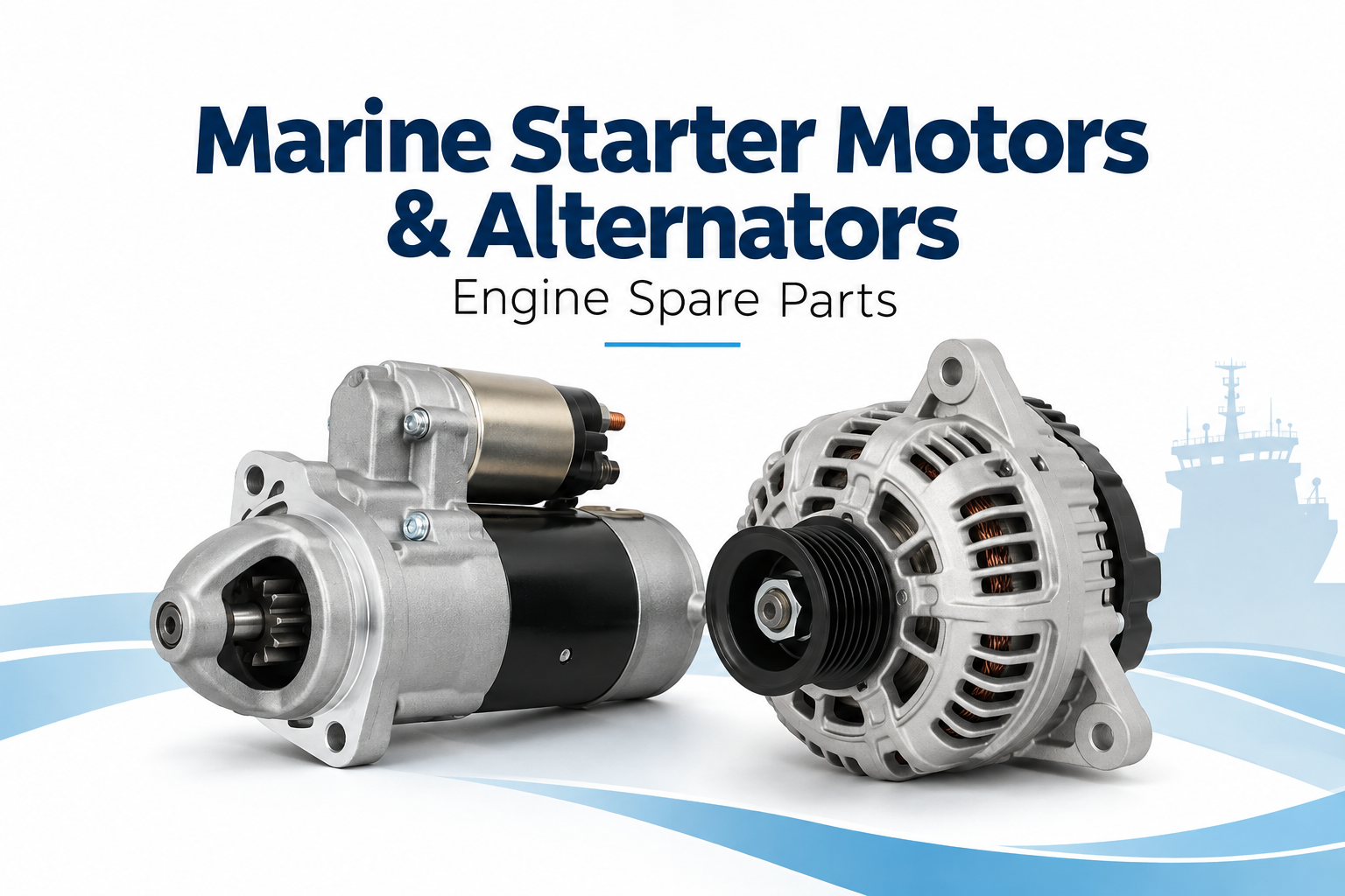 Marine Starter Motors and Alternators for Diesel Engines