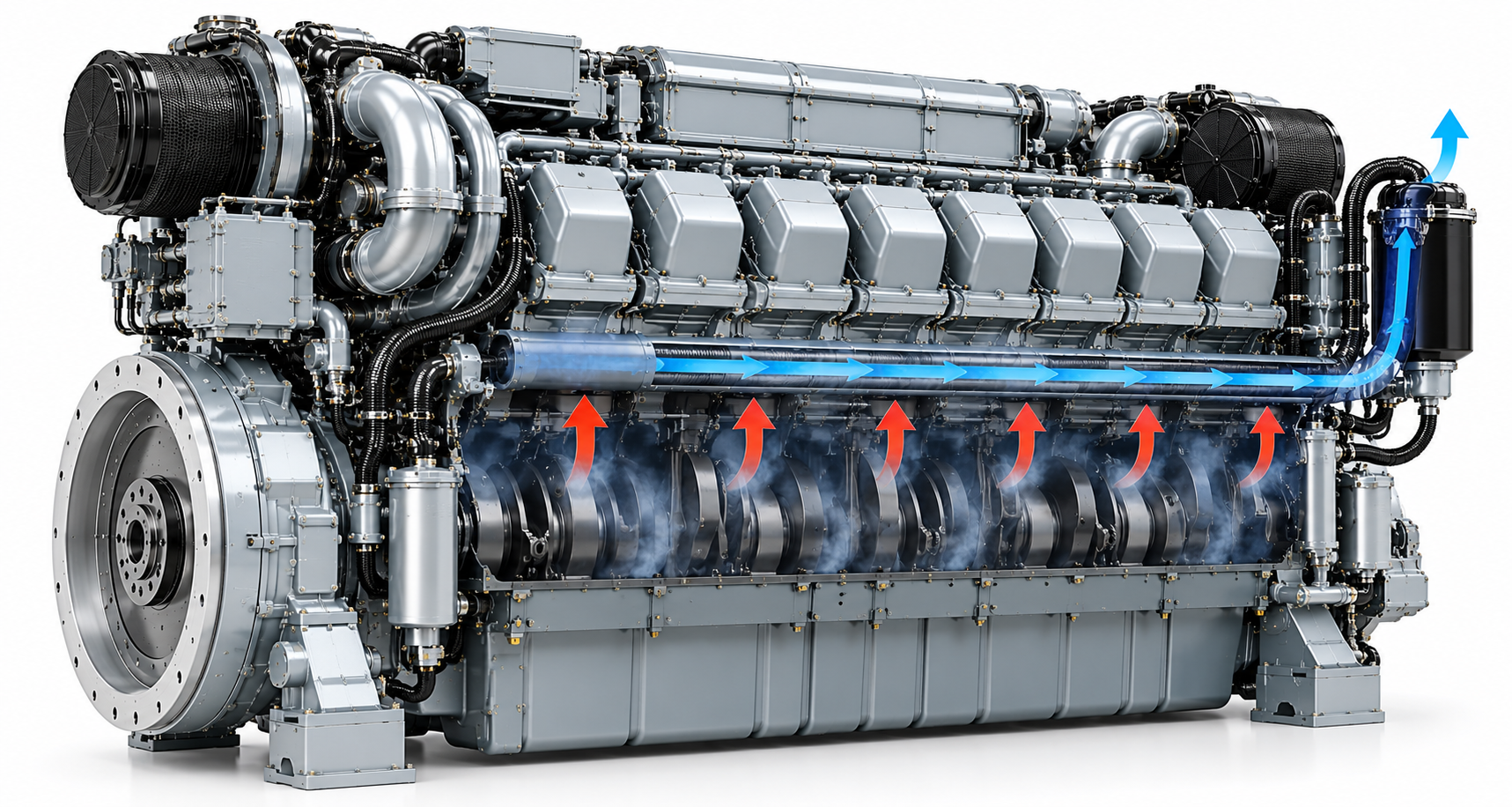 MTU Series 4000 engine crankcase pressure and blow-by troubleshooting