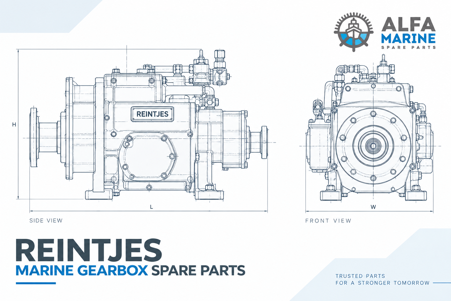 REINTJES Marine Gearbox Spare Parts WAF WVS and Propulsion Systems