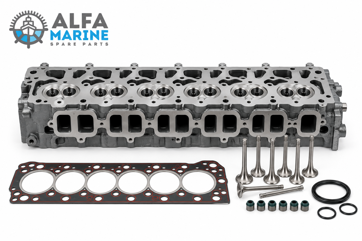 Scania DI16 marine engine cylinder head overhaul kit