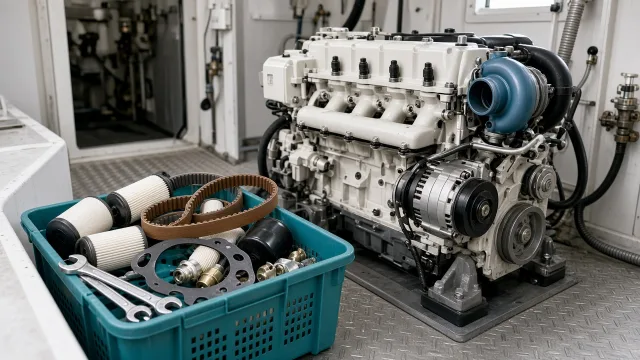 Cummins 4BTA marine engine maintenance and inspection information