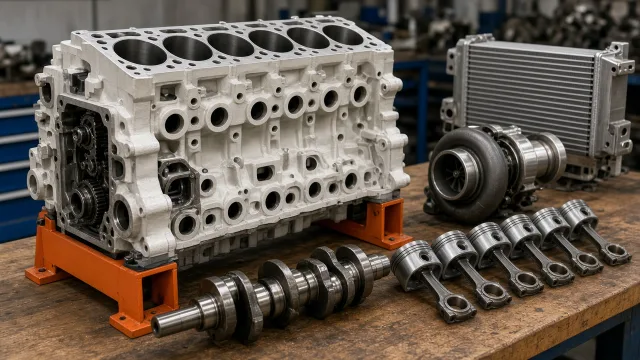 Cummins 6BTA marine engine overhaul and major engine parts information
