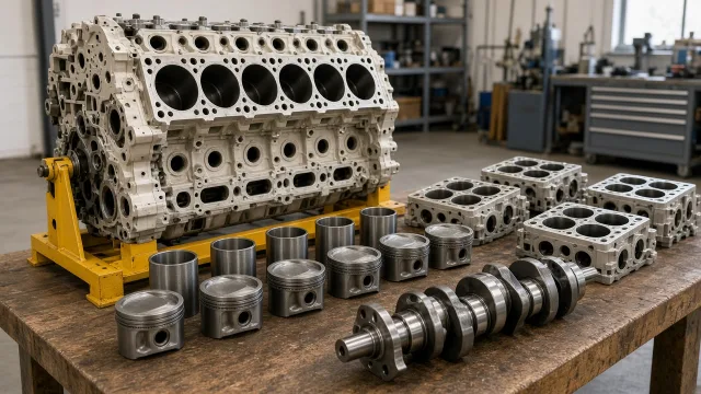Cummins KTA19 marine engine overhaul and major engine parts information