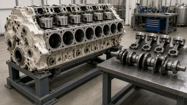 Cummins KTA38 marine engine overhaul and major engine parts information