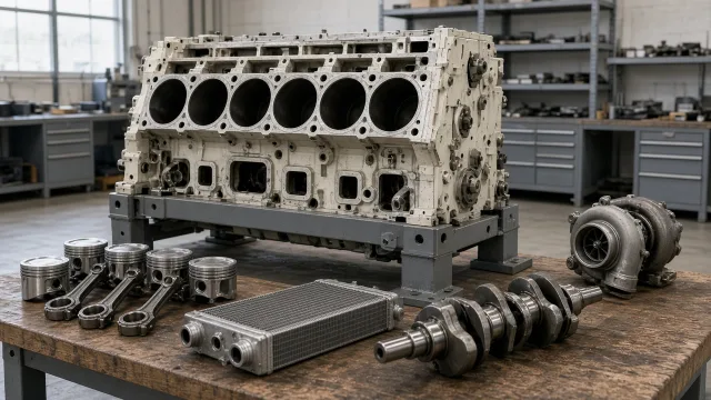 Cummins NTA855 marine engine overhaul and major engine parts information
