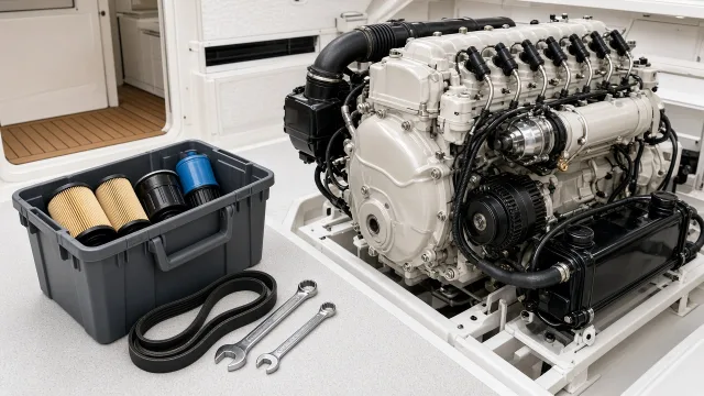 Cummins QSC8.3 marine engine maintenance and inspection information