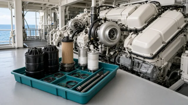 Cummins QSK38 marine engine maintenance and inspection information