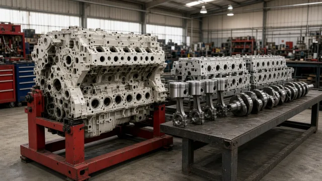 Cummins QSK38 marine engine overhaul and major engine parts information