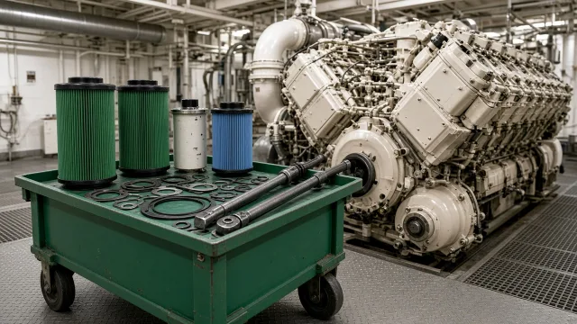 Cummins QSK95 marine engine maintenance and inspection information