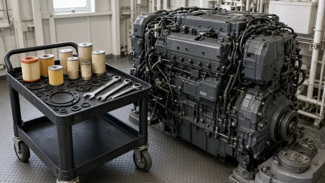 Detroit Diesel 12V92 marine engine maintenance and service information