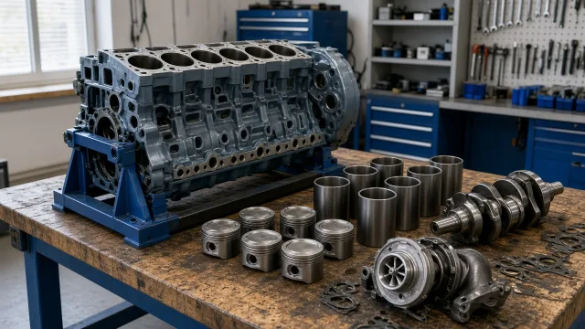 Doosan MD196T marine engine parts — overhaul & major parts guide