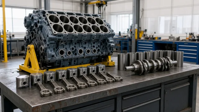 Doosan V158-V8 marine engine parts — overhaul & major parts guide