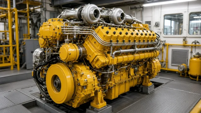 Komatsu 12M140 marine engine specifications and technical information