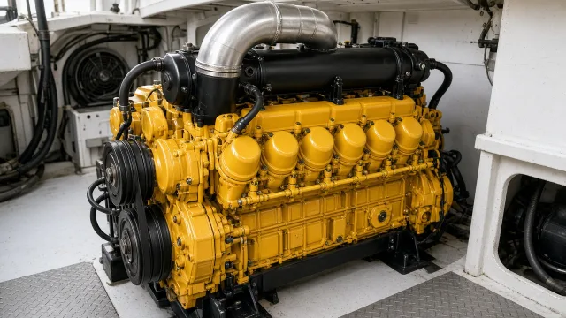 Komatsu 6M108 marine engine specifications and technical information