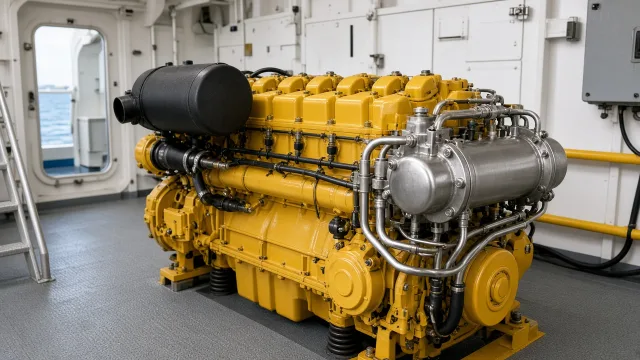 Komatsu 6M95 marine engine specifications and technical information
