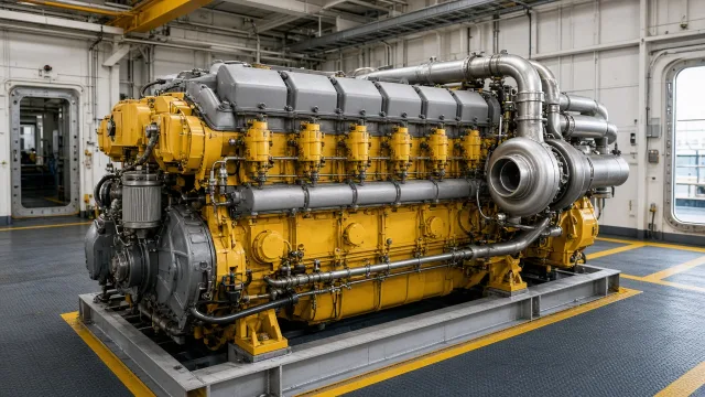 Komatsu S6D170 marine engine specifications and technical information