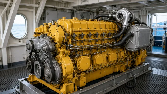 Komatsu SA6D108 marine engine specifications and technical information