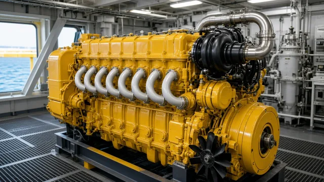 Komatsu SA6D140 marine engine specifications and technical information