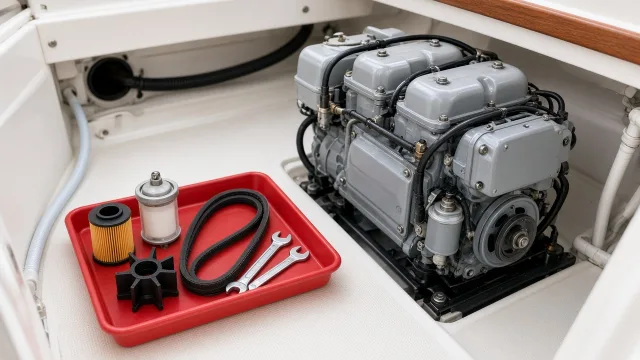 Mitsubishi L2E marine engine maintenance and service information